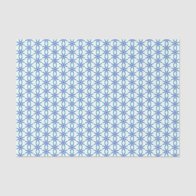 Tissue Paper Blue Snowflakes (Front)