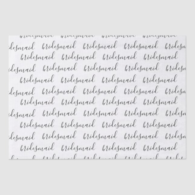 Tissue Paper - bridesmaid (Front)