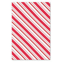 Gold Candy Canes and Holly on Red Christmas Tissue Paper