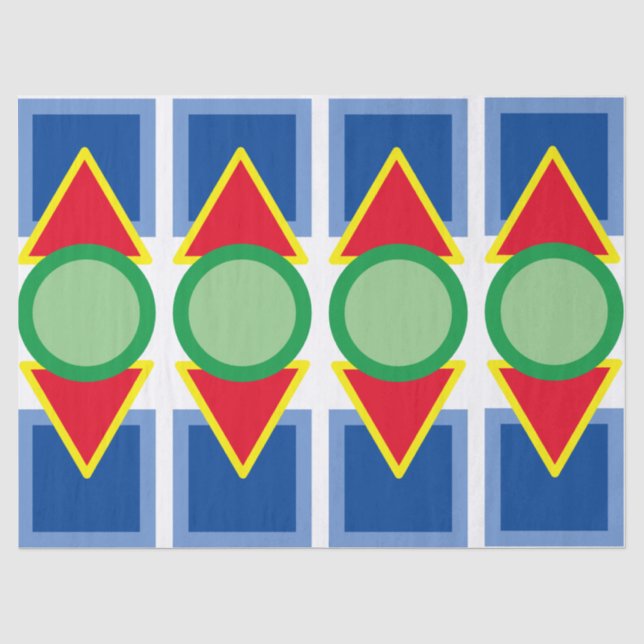 Tissue Paper - Colorful Geometric Shapes (Front)