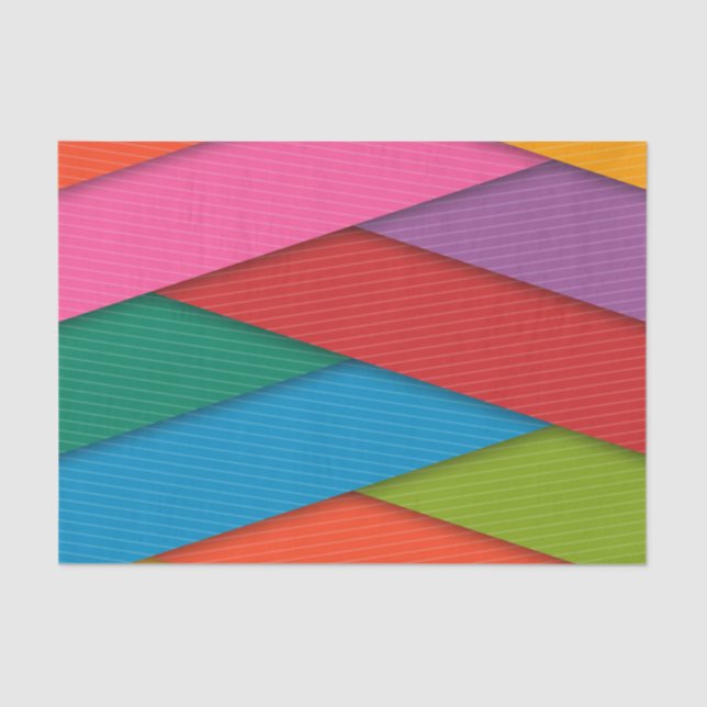 Tissue Paper Colorful Triangles (Front)