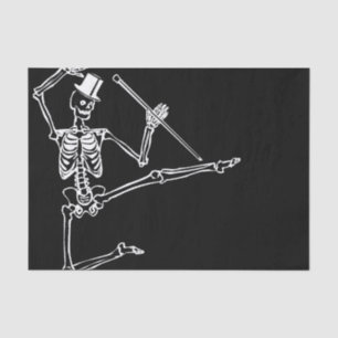 Tissue Paper DANCING SKELETON WITH TOP HAT