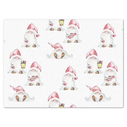 Tissue Paper Decoupage _ Christmas Gnomes