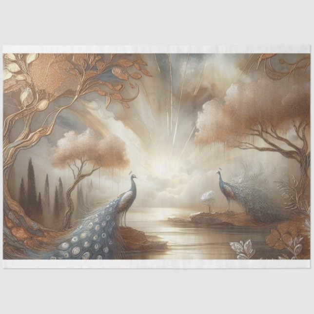 Tissue Paper Decoupage Gift Wrapping (Front)