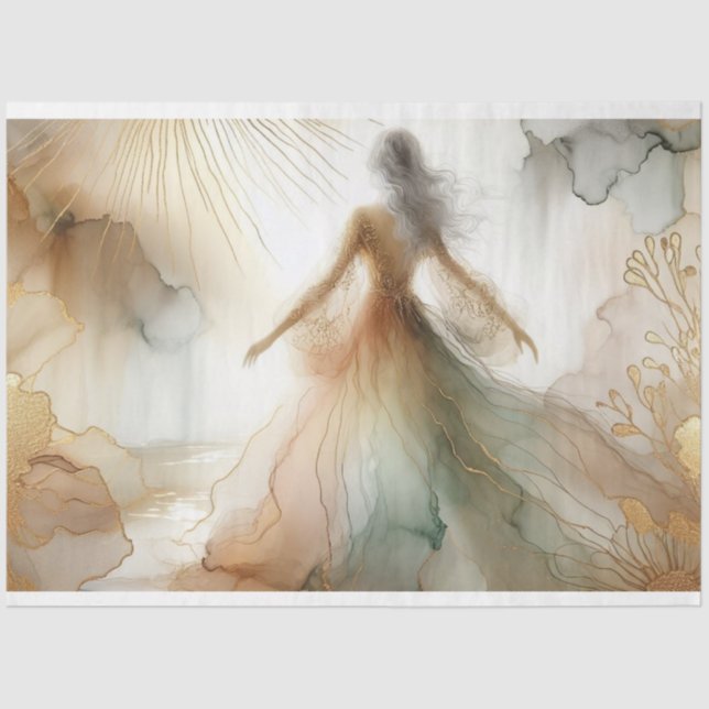 Tissue Paper Decoupage Gift Wrapping (Front)