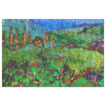 Tissue Paper Decoupage Van Gogh Style Landscape