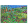 Tissue Paper Decoupage Van Gogh Style Landscape