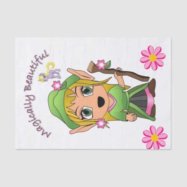 Tissue Paper Fairy Pony Magical (Front)