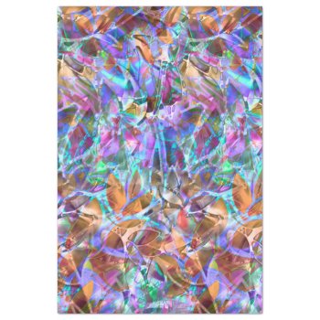 Tissue Paper Floral Abstract Stained Glass by Medusa81 at Zazzle