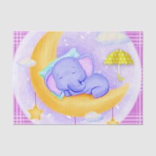 Tissue Paper Floral Elephant