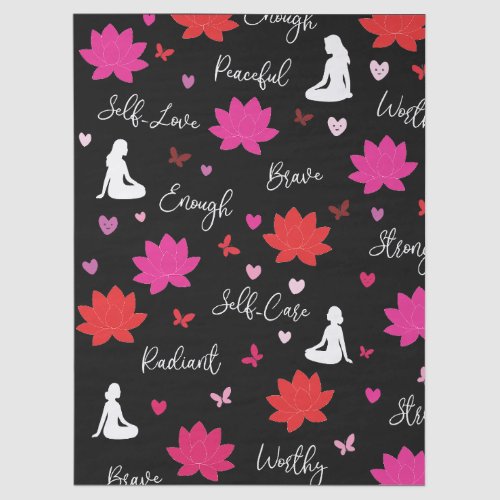 Tissue Paper Floral Self-Love Tissue Paper
