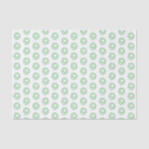 Tissue Paper - Green Christmas Wreaths