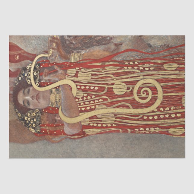 TISSUE PAPER : GUSTAV KLIMT  : HYGIEIA : 1907 (Front)