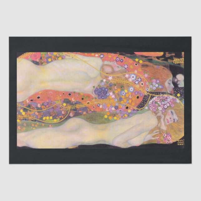 TISSUE PAPER : GUSTAV KLIMT : WATER SERPENTS II (Front)