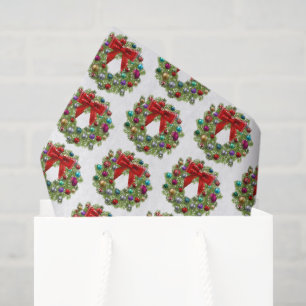 Tissue Paper-Holiday Wreath Paper