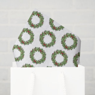 Tissue Paper-Holiday Wreath Tissue Paper