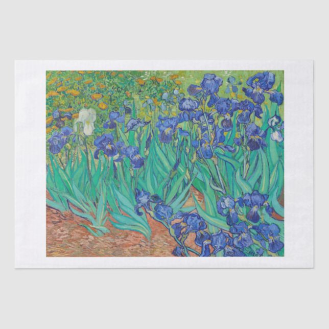 TISSUE PAPER : IRISES 1889: VINCENT VAN GOGH (Front)