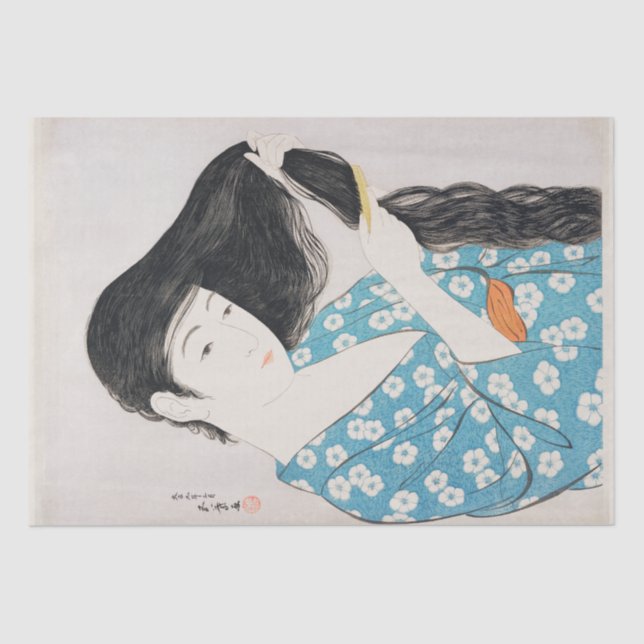 TISSUE PAPER : JAPANESE  : GOYŌ HASHI-GUCHI :1920 (Front)