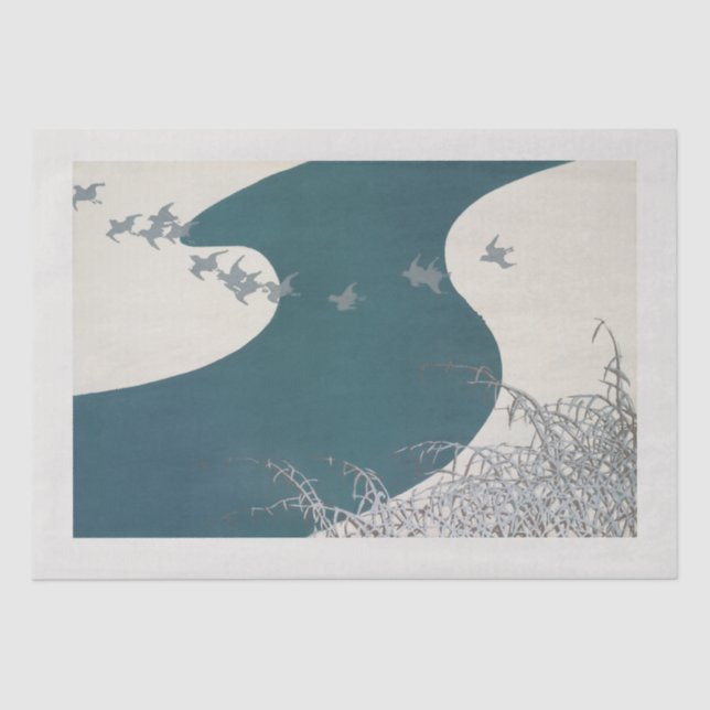 TISSUE PAPER : JAPANESE WOODBLOCK :  (Front)