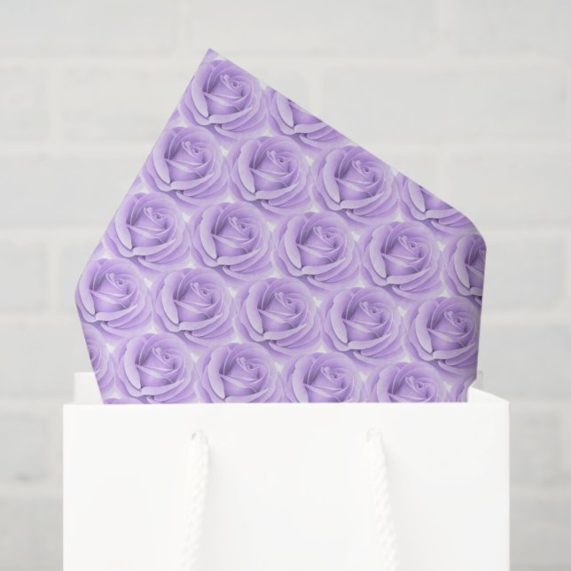 Tissue Paper-Lavender Roses Paper (Gift Bag)