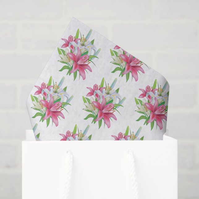 Tissue Paper-Lily Tissue Paper (Gift Bag)