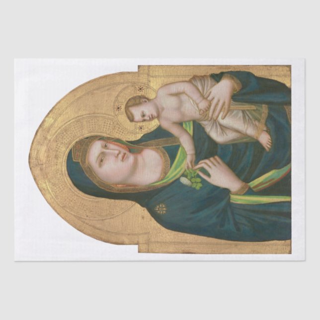 TISSUE PAPER : MADONNA & CHILD : GIOTTO : 1337 (Front)