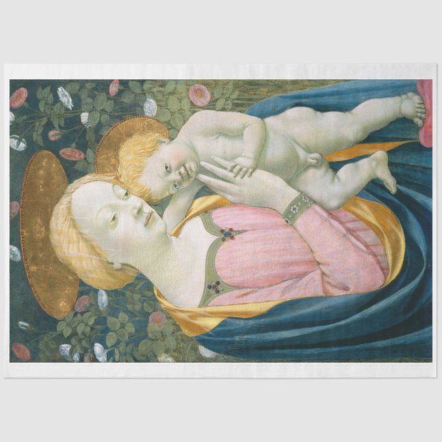 TISSUE PAPER : MADONNA & CHILD : VENEZIANO : 1461 (Front)