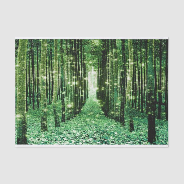 Tissue Paper Magical Forest Green Mystery (Front)