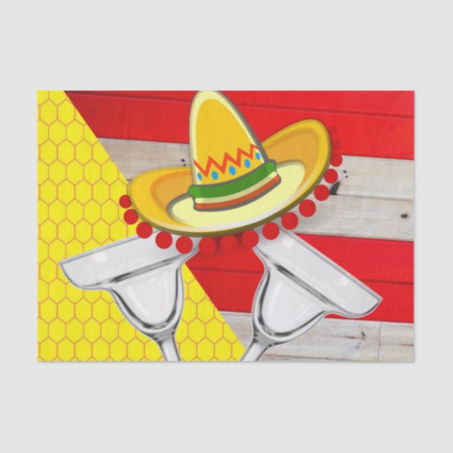 Tissue Paper Mexican Drinks (Front)