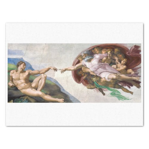 TISSUE PAPER  MICHELANGELO  THE CREATION OF ADAM