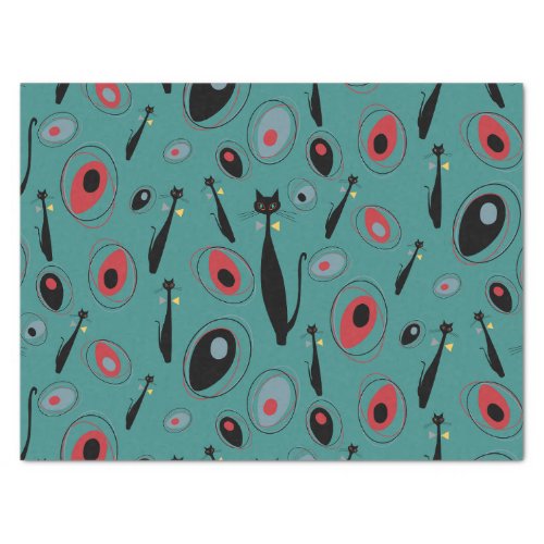 Tissue Paper  MidCentury Modern Atomic Cats