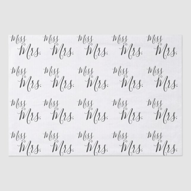 Tissue Paper - Miss to Mrs. (Front)