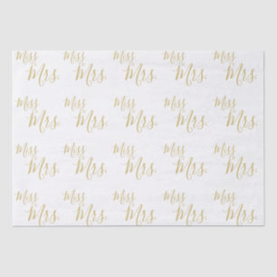 Tissue Paper - Miss to Mrs. Gold