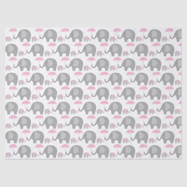 Tissue Paper - Mother & Baby Elephants (Front)