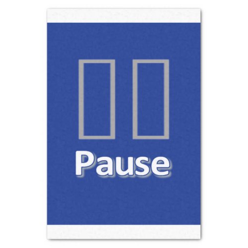 Tissue Paper Pause Blue