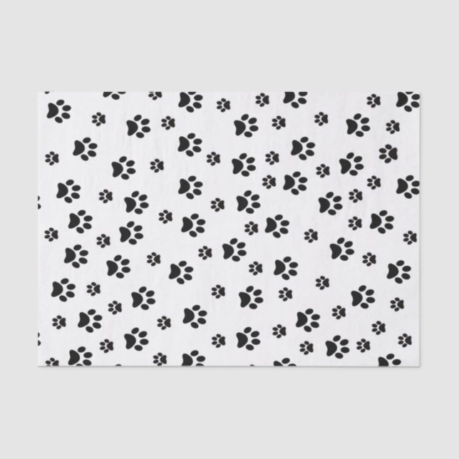 Tissue Paper Paw Cat Kitten Puppy Dog (Front)