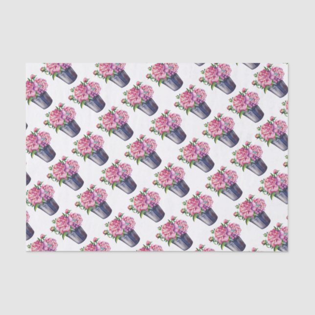 Tissue Paper Peonies for Planting (Front)