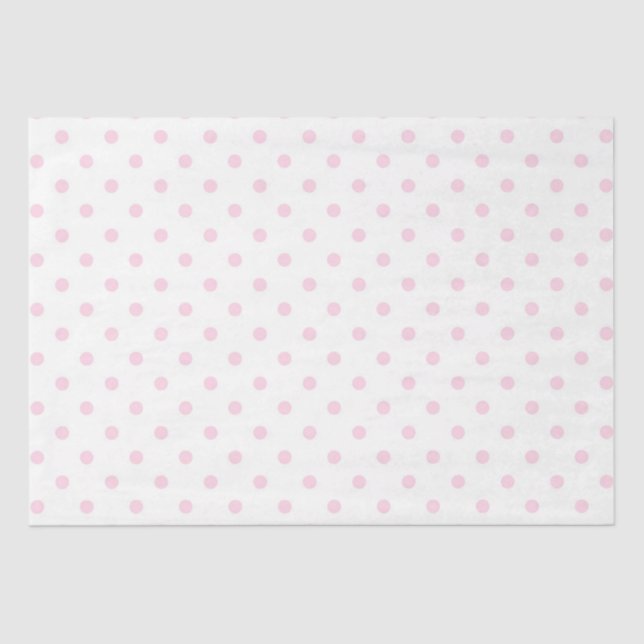 Tissue Paper/Pink Polka Dots Paper (Front)