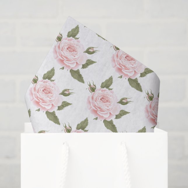 Tissue Paper-Pink Rose Tissue Paper (Gift Bag)