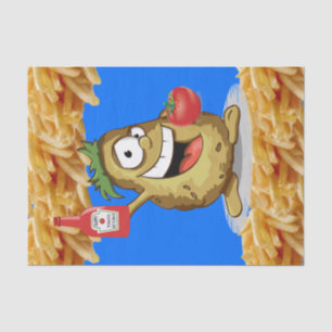 Tissue Paper Potato French Fries Ketchup