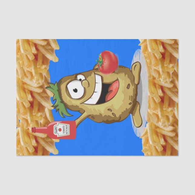 Tissue Paper Potato French Fries Ketchup (Front)