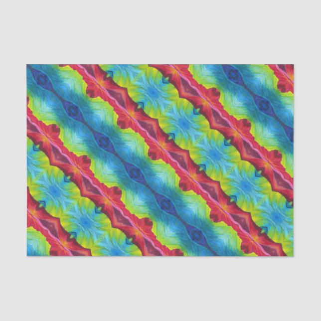 Tissue Paper Rainbow Tulip #2 (Front)