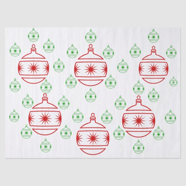 Tissue Paper - Round Tree Ornaments (Front)