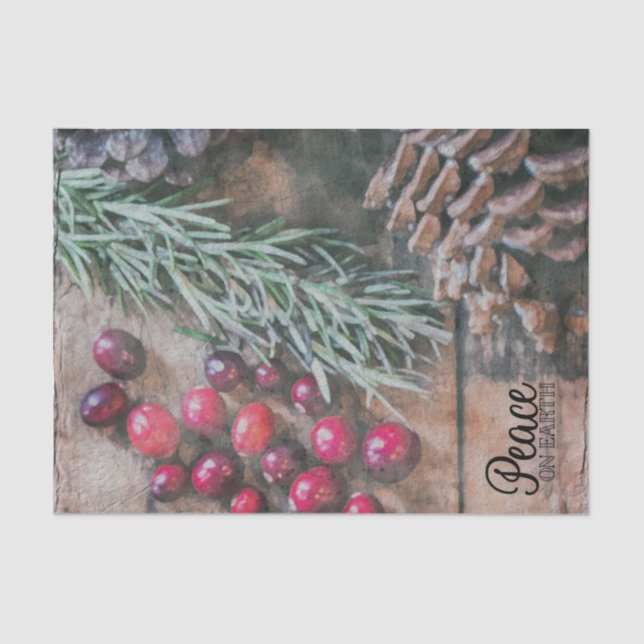 Tissue Paper Set (2) Peace on Earth (Front)