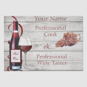 Tissue Paper Set 2 Prof. Wine Taster PERSONALIZED