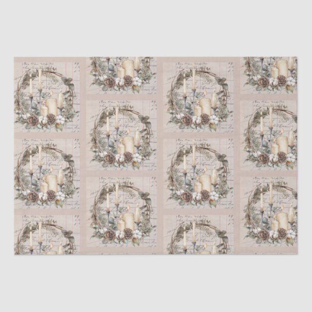  Tissue Paper Set 2 Vintage Theme Christmas (Front)