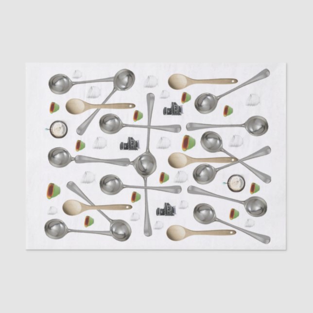 Tissue Paper Spoons (Front)