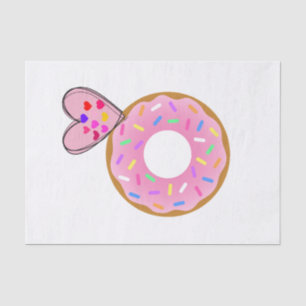 Tissue Paper Strawberry Donut Pink Heart