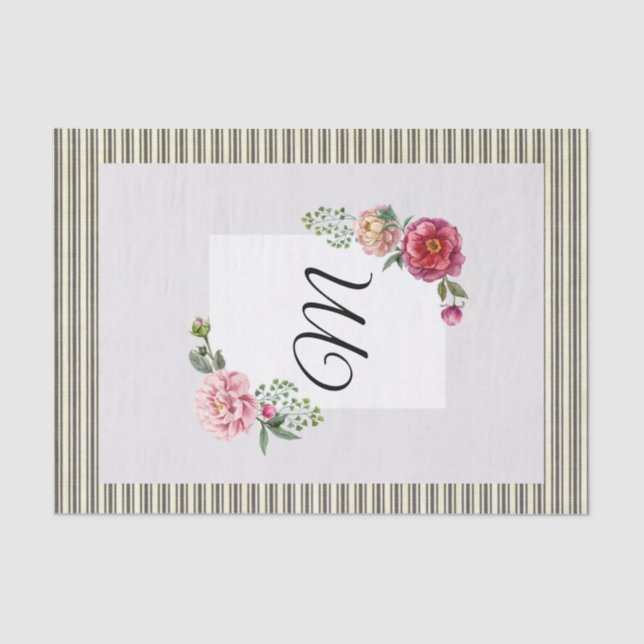 Tissue Paper Stripe Floral (Front)