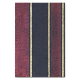 Burgundy & Gold Stripes Pattern Tissue Paper